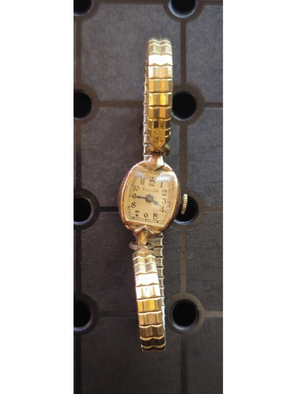 Vintage Bulova 14K Gold Filled Ladies Watch Mechanical Wind Up 1920-30s Working